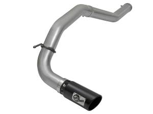 aFe Power Large Bore-HD 4 IN DPF-Back Stainless Steel Exhaust System w/Black Tip Nissan Titan XD 16-19 V8-5.0L (td) - 49-46113-B