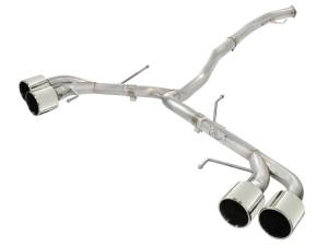 aFe Power Takeda 3 IN to 2-1/2 IN 304 Stainless Steel Cat-Back Exhaust System w/Polish Tip Nissan GT-R (R35) 09-23 V6-3.8L (tt) - 49-36108-P