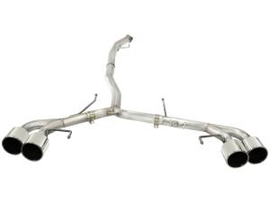 aFe Power - aFe Power Takeda 3 IN to 2-1/2 IN 304 Stainless Steel Cat-Back Exhaust System w/Polish Tip Nissan GT-R (R35) 09-23 V6-3.8L (tt) - 49-36108-P - Image 2