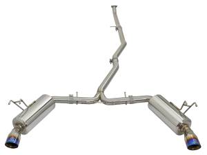 aFe Power - aFe Power Takeda 304 Stainless Steel Cat-Back Exhaust w/ Blue Flame Tip Honda Civic Sedan 16-21 L4-1.5L (t) - 49-36615-L - Image 2