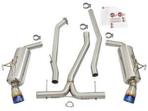 aFe Power - aFe Power Takeda 304 Stainless Steel Cat-Back Exhaust w/ Blue Flame Tip Honda Civic Sedan 16-21 L4-1.5L (t) - 49-36615-L - Image 8