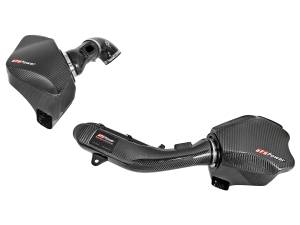 aFe Power - aFe Power Black Series Carbon Fiber Cold Air Intake System w/ Pro 5R Filter BMW M2 Competition (F87) 19-21/M3/M4 (F80/82/83) 15-20 L6-3.0L (tt) S55 - 54-76305-CF - Image 1