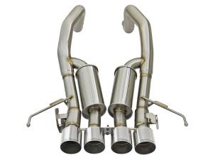 aFe Power - aFe Power MACH Force-Xp 304 Stainless Steel Axle-Back Exhaust System w/ Polished Tips Chevrolet Corvette Z06 (C7) 15-19 V8-6.2L (sc) - 49-34082-P - Image 2