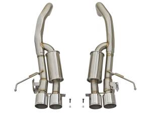 aFe Power - aFe Power MACH Force-Xp 304 Stainless Steel Axle-Back Exhaust System w/ Polished Tips Chevrolet Corvette Z06 (C7) 15-19 V8-6.2L (sc) - 49-34082-P - Image 7