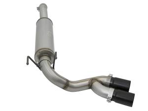 aFe Power - aFe Power Rebel Series 3-1/2 IN Stainless Steel Cat-Back Exhaust System w/Black Tip RAM 2500/3500 14-18 V8-6.4L HEMI - 49-42057-B - Image 2