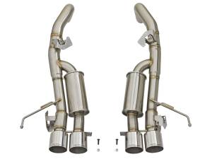 aFe Power - aFe Power MACH Force-Xp 304 Stainless Steel Axle-Back Exhaust System w/Polished Tips Chevrolet Corvette (C7) 14-19 V8-6.2L LT1 - 49-34056-P - Image 6