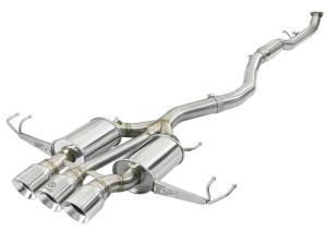 aFe Power - aFe Power Takeda 3 IN 304 Stainless Steel Cat-Back Exhaust System w/ Polished Tips Honda Civic Type R 17-21 L4-2.0L (t) - 49-36623-P - Image 1