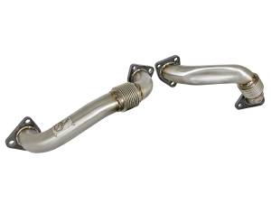 aFe Power Twisted Steel Header Up-Pipe GM Diesel Trucks 01-04 V8-6.6L (td) LB7 - 48-34009