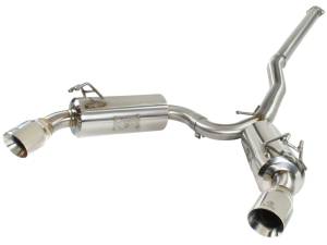 aFe Power Takeda 3 IN to 2-1/2 IN 304 Stainless Steel Cat-Back Exhaust w/ Polished Tips Mitsubishi Lancer EVO X 08-15 L4-2.0L (t) - 49-36701