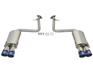 aFe Power - aFe Power Takeda 2 IN 304 Stainless Steel Axle-Back Exhaust System w/ Blue Flame Tip Lexus RC200t 16-17 /RC300 18-23 L4-2.0L (t)/RC350 15-23 V6-3.5L - 49-36037-L - Image 2