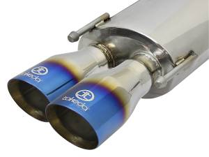 aFe Power - aFe Power Takeda 2 IN 304 Stainless Steel Axle-Back Exhaust System w/ Blue Flame Tip Lexus RC200t 16-17 /RC300 18-23 L4-2.0L (t)/RC350 15-23 V6-3.5L - 49-36037-L - Image 3