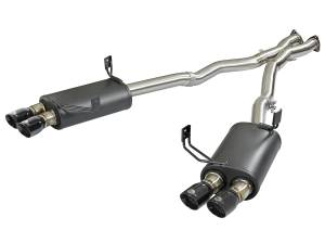 aFe Power MACH Force-Xp 2-1/2 in 304 Stainless Steel Cat-Back Exhaust w/Black Tips BMW Z4 M (E85/86) 06-08 L6-3.2L S54 - 49-36339-B