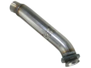 aFe Power - aFe Power Twisted Steel 2-1/2 IN 409 Stainless Steel Loop-Delete Downpipe Jeep Wrangler (JK) 12-18 V6-3.6L - 48-46209 - Image 5