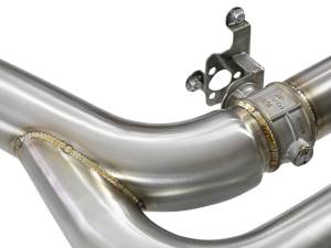 aFe Power - aFe Power MACH Force-XP 3-1/2 IN 304 Stainless Steel Cat-Back Exhaust w/ Polished Tip  BMW X5 M (F85) / X6 M (F86) 15-19 V8-4.4L (tt) S63 - 49-36342-P - Image 4