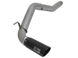 aFe Power Large Bore-HD 5 IN DPF-Back Stainless Steel Exhaust System w/Black Tip Nissan Titan XD 16-19 V8-5.0L (td) - 49-46112-B