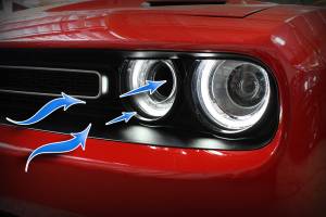 aFe Power - aFe POWER Dynamic Air Scoop D.A.S. Black Dodge Challenger 15-23 V6-3.6L/V8-5.7L/6.4L/6.2L (sc) HEMI - 54-72203-S - Image 2