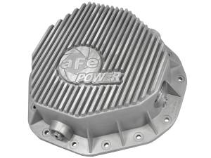 aFe Power Street Series Rear Differential Cover Raw w/ Machined Fins  Dodge Diesel Trucks 03-05 L6-5.9L (td) - 46-70090