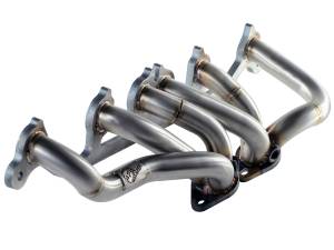 aFe Power - aFe Power Twisted Steel 409 Stainless Steel Shorty Header Jeep Wrangler (TJ) 00-06 L6-4.0L - 48-46202 - Image 1