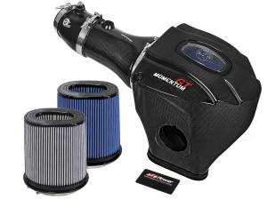 aFe Power Black Series Carbon Fiber Cold Air Intake System w/ Pro 5R & Pro DRY S Filter Dodge Challenger/Charger SRT Hellcat 17-18 V8-6.2L (sc) HEMI - 52-72205-CF