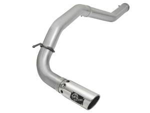 aFe Power Large Bore-HD 4 IN DPF-Back Stainless Steel Exhaust System w/Polished Tip Nissan Titan XD 16-19 V8-5.0L (td) - 49-46113-P