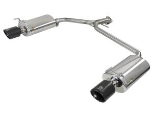 aFe Power Takeda 2-1/4 IN to 1-3/4 IN 304 Stainless Steel Axle-Back Exhaust w/ Black Tips Honda Accord Sport Sedan 13-17 L4-2.4L - 49-36604-B