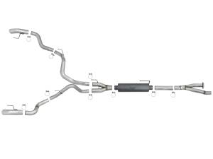 aFe Power - aFe Power MACH Force-Xp 3 IN 304 Stainless Cat-Back Hi-Tuck Exhaust System w/ Polished Tip Ford F-150 Raptor 17-20/F-150 Limited 19-20 V6-3.5L (tt) - 49-33095-P - Image 6