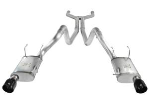 aFe Power - aFe Power MACH Force-Xp 3 IN 409 Stainless Steel Cat-Back Exhaust System w/Black Tip Ford Mustang GT 11-14 V8-5.0L - 49-43049-B - Image 2