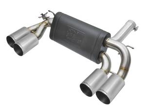 aFe Power - aFe Power MACH Force-Xp 3 to 2-1/2in 304 Stainless Steel Axle-Back Exhaust w/Polished Tip BMW M2 (F87) 16-18 L6-3.0L (t) N55 - 49-36333-P - Image 1