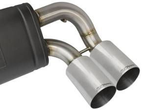 aFe Power - aFe Power MACH Force-Xp 3 to 2-1/2in 304 Stainless Steel Axle-Back Exhaust w/Polished Tip BMW M2 (F87) 16-18 L6-3.0L (t) N55 - 49-36333-P - Image 7