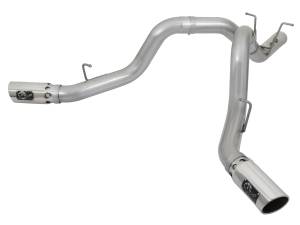 aFe Power ATLAS 4 IN Aluminized Steel DPF-Back Exhaust System w/ Polished Tip GM Diesel Trucks 17-19 V8-6.6L (td) L5P - 49-04086-P