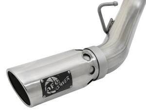 aFe Power - aFe Power ATLAS 4 IN Aluminized Steel DPF-Back Exhaust System w/ Polished Tip GM Diesel Trucks 17-19 V8-6.6L (td) L5P - 49-04086-P - Image 4