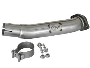 aFe Power - aFe Power Twisted Steel 2-1/2 IN 409 Stainless Steel Loop-Delete Downpipe Jeep Wrangler (JL) 18-23/ Gladiator (JT) 20-23 V6-3.6L - 48-48024 - Image 2