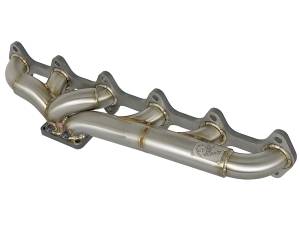 aFe Power - aFe Power Twisted Steel 304 Stainless Steel Header w/ T4 Turbo Flange Dodge Diesel Trucks 03-07 L6-5.9L (td) - 48-32018 - Image 1