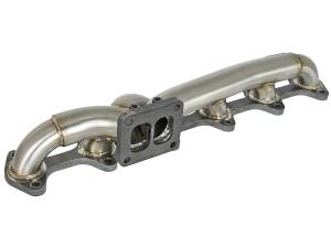 aFe Power - aFe Power Twisted Steel 304 Stainless Steel Header w/ T4 Turbo Flange Dodge Diesel Trucks 03-07 L6-5.9L (td) - 48-32018 - Image 4