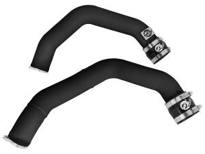 aFe Power - aFe Power BladeRunner 2-1/4 IN Aluminum Hot Charge Pipe Kit Black BMW M3/M4 (F80/82/83) 15-18 L6-3.0L (tt) S55 - 46-20198-B - Image 1