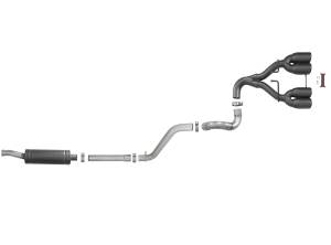 aFe Power - aFe Power Rebel Series 2-1/2 IN 304 Stainless Steel Cat-Back Exhaust System w/ Black Tip Jeep Wrangler (JL) 18-23 V6-3.6L - 49-38073-B - Image 3