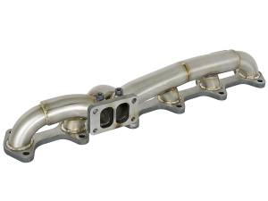 aFe Power - aFe Power Twisted Steel 304 Stainless Steel Header w/ T3 Turbo Flange Dodge Diesel Trucks 03-07 L6-5.9L (td) - 48-32017 - Image 4