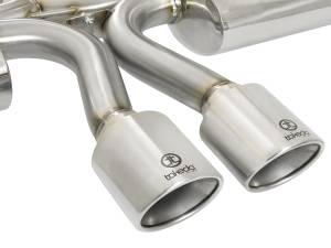 aFe Power - aFe Power Takeda 3 IN 304 Stainless Steel Cat-Back Exhaust w/ Center Polished Tips Honda Civic Si Coupe 17-20 L4-1.5L (t) - 49-36618-P - Image 2