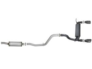 aFe Power - aFe Power Rebel Series 2-1/2 IN 409 Stainless Steel Cat-Back Exhaust System w/ Black Tips Jeep Wrangler (JL) 18-23 V6-3.6L - 49-48066-B - Image 4