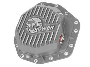 aFe Power - aFe Power Street Series Rear Differential Cover Raw w/ Machined Fins  Ford Diesel Trucks 17-23 V8-6.7L (td) (Dana M275-14) - 46-70350 - Image 1