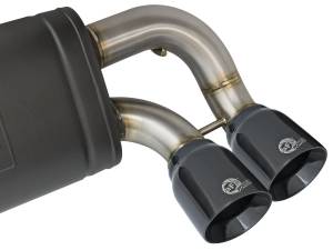 aFe Power - aFe Power MACH Force-Xp 3 to 2-1/2in Stainless Steel Axle-Back Exhaust System w/Black Tip BMW M2 (F87) 16-18 L6-3.0L (t) N55 - 49-36333-B - Image 7