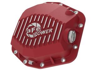 aFe Power Pro Series Rear Differential Cover Red w/ Machined Fins Jeep Wrangler (JL) 18-24 L4-2.0L (t)/ V6-3.6L (Dana M220) - 46-71000R