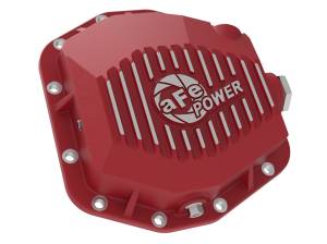 aFe Power - aFe Power Pro Series Rear Differential Cover Red w/ Machined Fins Jeep Wrangler (JL) 18-24 L4-2.0L (t)/ V6-3.6L (Dana M220) - 46-71000R - Image 2