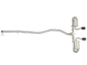 aFe Power - aFe Power Takeda 3 IN 304 Stainless Steel Cat-Back Exhaust w/ Center Black Tips Honda Civic Si Coupe 17-20 L4-1.5L (t) - 49-36618-B - Image 5