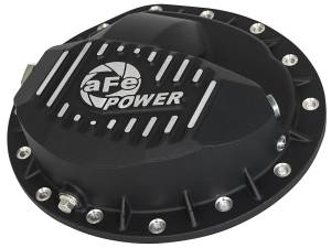 aFe Power Pro Series Rear Differential Cover Black w/ Machined Fins Nissan Titan XD 16-19 V8-5.0L (td) (AAM 9.5-14) - 46-70362