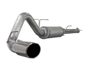 aFe Power Large Bore-HD 4 IN 409 Stainless Steel Cat-Back Exhaust System w/ Polished Tip Ford Excursion 03-05 V8-6.0L (td) - 49-43009