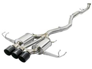 aFe Power - aFe Power Takeda 3 IN 304 Stainless Steel Cat-Back Exhaust System w/ Black Tips Honda Civic Type R 17-21 L4-2.0L (t) - 49-36623-B - Image 1