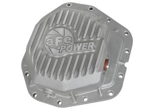 aFe Power Street Series Rear Differential Cover Black w/ Machined Fins w/ Gear Oil Ford Diesel Trucks 17-23 V8-6.7L (td) (Dana M300-14) - 46-70380