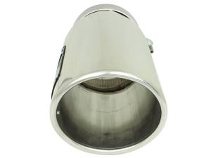 aFe Power - aFe Power MACH Force-Xp 304 Stainless Steel Clamp-on Exhaust Tip Polished 4 IN Inlet x 5 IN Outlet x 12 IN L - 49T40501-P12 - Image 4