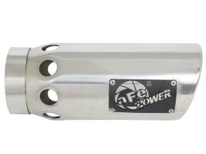 aFe Power - aFe Power MACH Force-Xp 304 Stainless Steel Intercooled Clamp-on Exhaust Tip Polished 4 IN Inlet x 5 IN Outlet x 12 IN L - 49T40501-P121 - Image 3